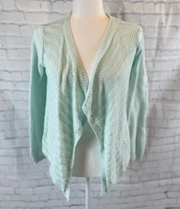 Matilda Jane 435 Hello Lovely Gilded Girl’s Cardigan Sweater Size 14 Mint Green - Picture 1 of 14