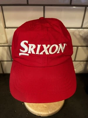 Srixon Golf Red Twill PGA Snapback Adjustable Hat Baseball Cap Logo Sports - Image 1 of 4