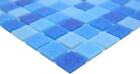 Poolmosaik Schwimmbad Mosaik Fliesen Aussenpool Glasmosaik Sauna Blau|10Matten