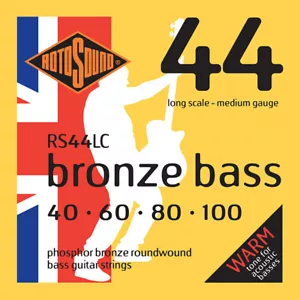 Rotosound Bronze Bass Strings Medium 4 String 40-100 RS44LC - Picture 1 of 1