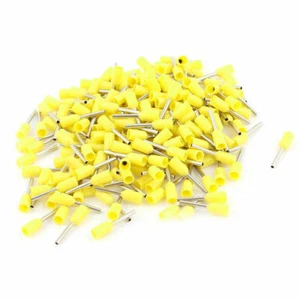 200x0.5mm2Crimp Cord End Terminal Insulated Bootlace Ferrule Connector Yellow⊕IK - Picture 1 of 4
