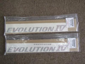 MITSUBISHI LANCER EVO4 CN9A AUFKLEBER, EVOLUTION SILBERGRAU/ROT X2 STÜCK SET MR322395 - Bild 1 von 3