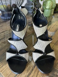 CASADEI Abendschuh Ballschuh Sylvester Pumps Absatzschuh echt Leder Größe 8.5 - Bild 1 von 5