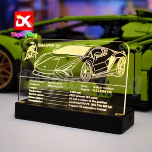 Display King - LED display plaque for Lego Lamborghini Sián FKP 37 42115 (NEW) - Picture 1 of 11
