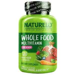 2 X NATURELO, Whole Food Multivitamin for Women, 120 Vegetarian Capsules - Picture 1 of 2