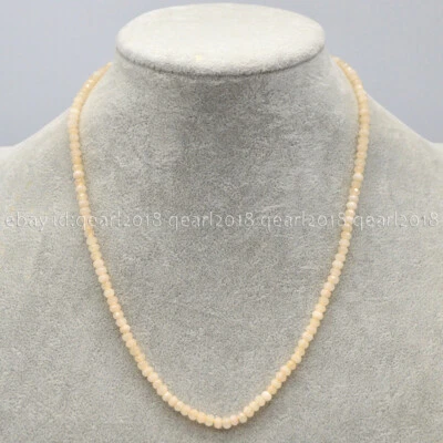 Collar con cuentas de piedras preciosas múltiples rondelle facetadas de 2x4 mm jade cuarzo ágata topacio Foto 1 de 4