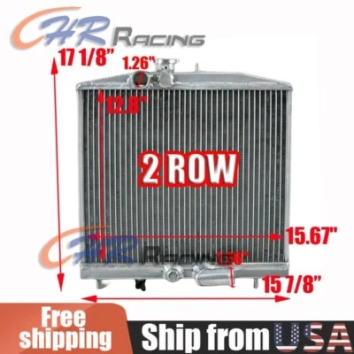 Radiador de aluminio para Honda Civic EG con K Swap K20 1,5 L 1,6 L 1992 1993 1994 1995 Foto 1 de 4