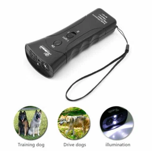 New Ultrasonic Dog Chaser Stop Aggressive Animal Attacks Repeller Flashlight NEW - Picture 1 of 1