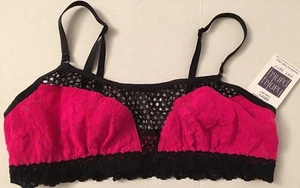 SUJETADOR BRALETTE M Hanky Malla Panky Nuevo Attitude 2G7011 Negro Rosa Nuevo con etiquetas Totalmente Nuevo - Imagen 1 de 5