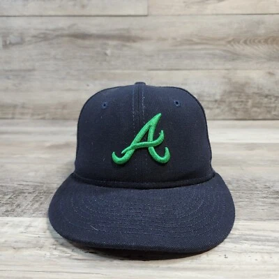 Atlanta Braves Baseball Cap Hat Adult Men MLB Fitted Size 7 1/8 40th Anniversary - Image 1 of 4