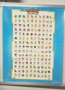 Pokemon Origina 150 Characters 16x20 Nintendo 1998 Gotta Catch Em All - Picture 1 of 5