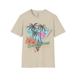 Tropical Good Times Unisex T-Shirt, Summer Vibes Tee, Casual Beachwear, Gift - Picture 1 of 10