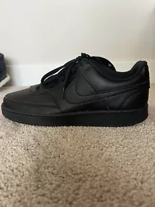 Nike Court Vision Low Next Nature Triple Negro Tenis Zapatos DH2987-002 Hombres 12 - Imagen 1 de 7