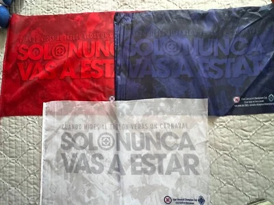 Cruz Azul  Kit de 3 Banderas De La Final  De la CONCACAF ORIGINALES  3 PIEZAS - Image 1 of 4