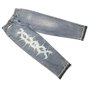 Vintage Levi's 560 Men's 34x32 Comfort Fit Y2K Baggy Open Hem Lightwash Grunge - Picture 1 of 13