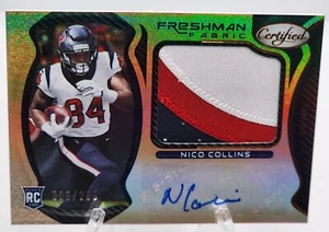 2021 Certified Nico Collins #230 Mirror Bronze 9/299 Rookie Auto RC Texans - Picture 1 of 2