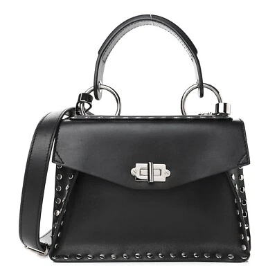 Bolso Tote Hava PS1 con Tachuelas Plateadas y Asa Superior Negra de Proenza Schouler Auténtico EUC Foto 1 de 4