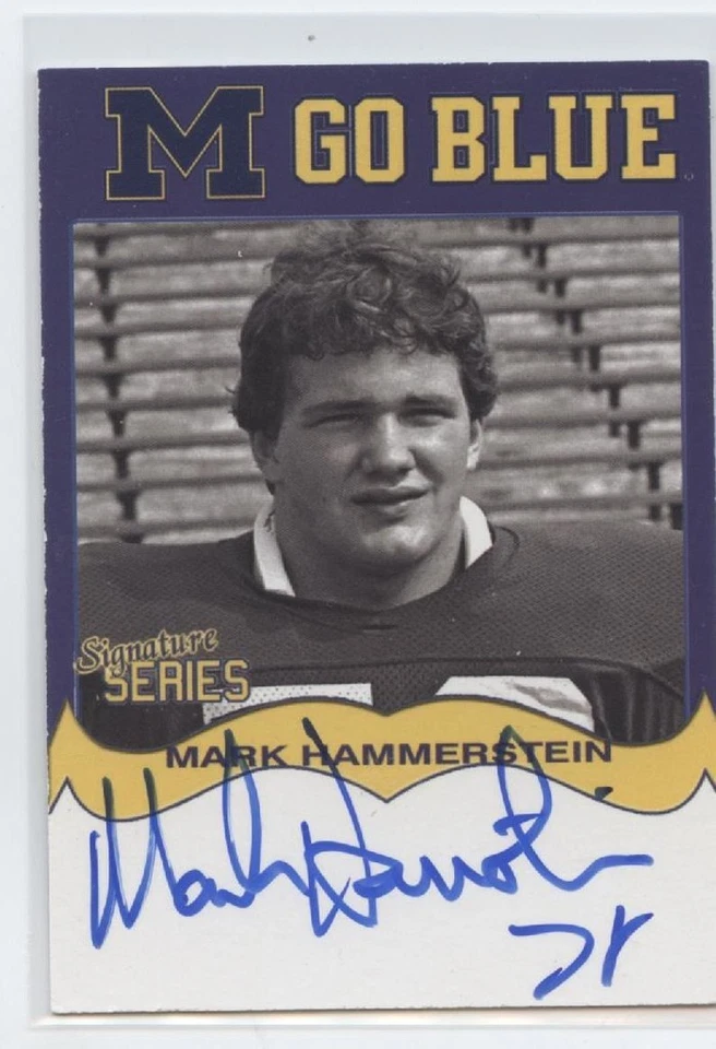 MARK HAMMERSTEIN AUTO TK LEGACY MICHIGAN WOLVERINES AUTOGRAPH MGB121 - Image 1 of 1