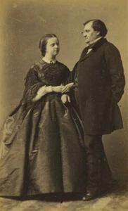 France Paris Prince Napoléon Princesse Clothilde Ancienne Photo CDV Disderi 1860 - Imagen 1 de 3