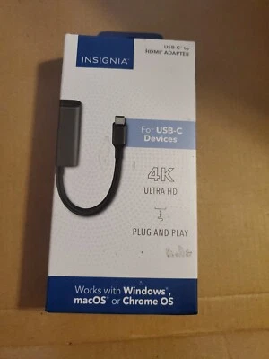 Insignia- USB-C to HDMI Adapter - Black - Image 1 of 2