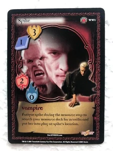 SPIKE - Buffy Vampire Slayer BTVS CCG Pergamum Prophecy Promo Card WW1 - MINT - Foto 1 di 2
