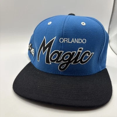 Mitchell & Ness Orlando Magic NBA Snapback Sombrero Logo Negro Gorra Baloncesto Raro Foto 1 de 4