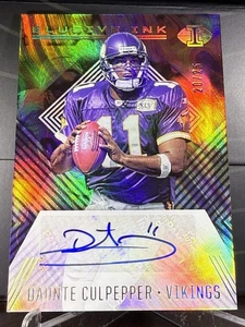 2000 Daunte Culpepper Panini Illusions Gold Elusive Ink Auto #EI14 20/25 - Bild 1 von 2