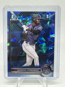 2022 bowman chrome sapphire 1st yanquiel fernandez #bcp-191 - Picture 1 of 2