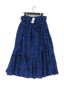 Kemi Telford Women's Maxi Skirt W 28 in Blue Animal Print 100% Other Long Maxi - Picture 1 of 5