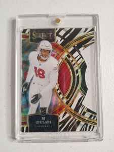 2023 Panini Select - Premier Level Zebra Prizm SSP Die-Cut #188 BJ Ojulari (RC) - Foto 1 di 2