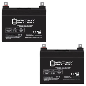 Mighty Max 2 Pack - 12V 35AH Wheelchair Scooter Battery Replaces Sigmas SP12-35 - Picture 1 of 6