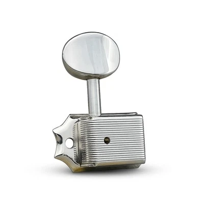 Gotoh Vintage Oval Knob Tuners Nickel (6-in-a-line) 21333NX - Image 1 of 4