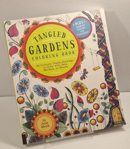 Tangled Gardens Colouring Book – 52 Intricate Nature Designs to Colour - Picture 1 of 10