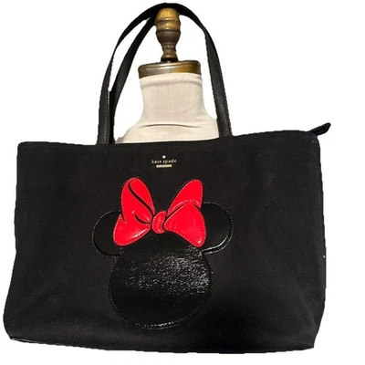 Bolso de Mano Kate Spade X Disney Minnie Mouse de Lona con Cubierta Antipolvo Foto 1 de 4