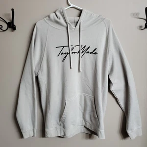 Taylormade Script Golf Hoodie Mens XXL Off White Beige Heather Soft Fleece - Picture 1 of 6