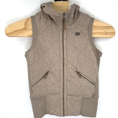 Nike Chicos Chaleco con Capucha Mediano (8-10) Bolsillos con Cremallera Completa Marrón Informal *LEER* Foto 1 de 4