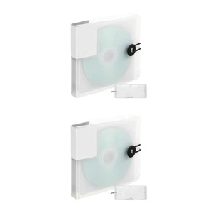 2 Pack CD Booklet Travel Portable Case Holder Storage Cases for Home - Afbeelding 1 van 12