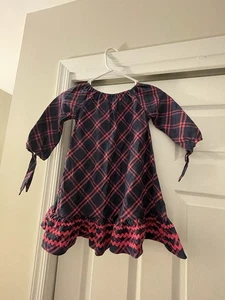 NWOT KID MASHBURN Plaid Flannel Rick Rack Dress (Size 4) - Picture 1 of 7