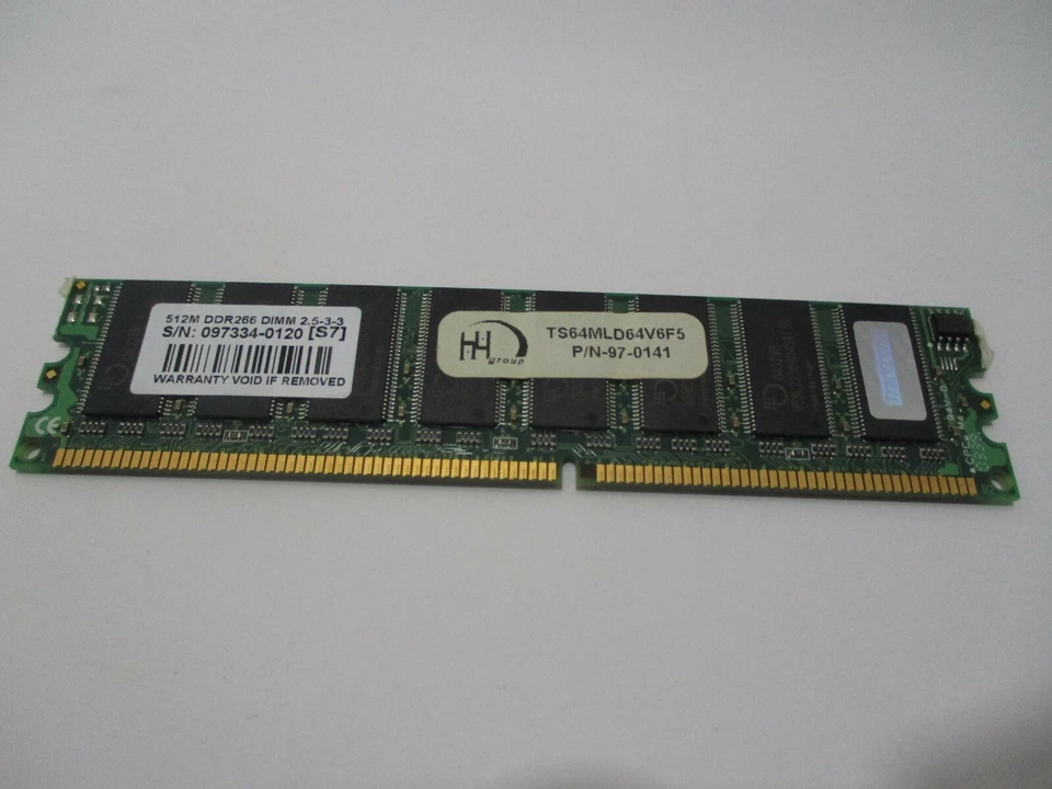 Transcend TS64MLD64V6F5 97-0141 512MB DDR266 DIMM 2.5-3-3 Memory - Image 1 of 3