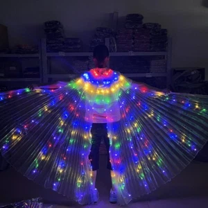 LED Lichter Bauchtanz Isis Flügel Leuchtende LED Flügel Performance Kleidung - Bild 1 von 6