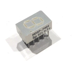 HDSP-7401 - Afficheur 7 segments 7mm Jaune anode commune HP - Photo 1/3