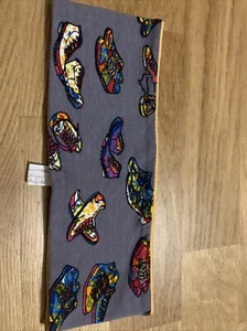 Wende Stirnband Turnschuhe Sneaker grau gelb - Bild 1 von 2
