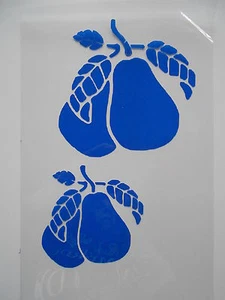 Schablone Birnen für Textilien, Wanddeko Airbrush u.v.m auf A4 - Bild 1 von 1