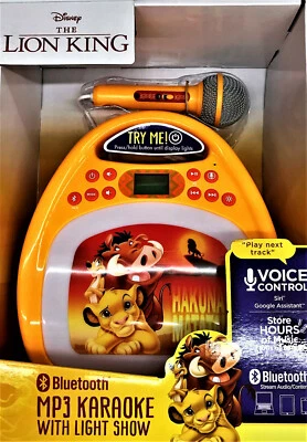 NEW: Disney Lion King Bluetooth MP3 Karaoke with Light Show  - Image 1 of 2
