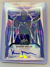 2023 Leaf Metal Draft Purple Mojo KENDRE MILLER 1/5 XRC AUTO Rookie