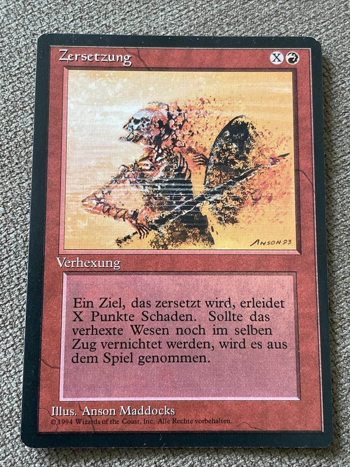 Disintegrate | MtG Magic Revised Edition FBB Foreign Black Border | German | E79 - Image 1 of 1
