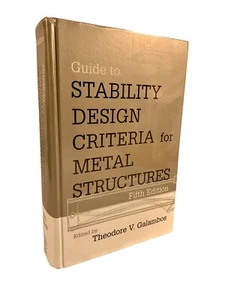 Guide to Stability Design Criteria for Metal Structures 5th Ed Theodore Galambos - Imagen 1 de 8