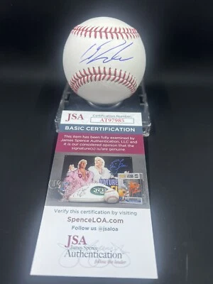Chase DeLauter Signed Rawlings ROMLB Baseball JSA Cleveland Guardians - Image 1 of 2