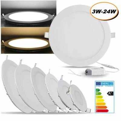 CUTEVER LED Ceiling Light Ultra Slim Recessed Flat Panel Ceiling Light Downlights JH