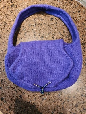 Cartera KIPI púrpura hecha a mano muy única Foto 1 de 4